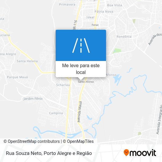 Rua Souza Neto mapa