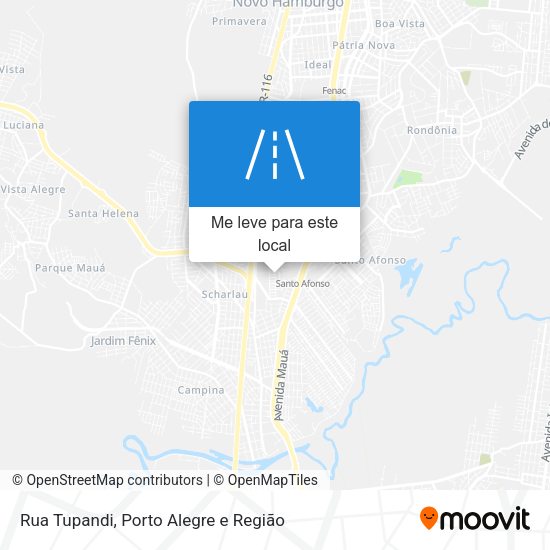 Rua Tupandi mapa