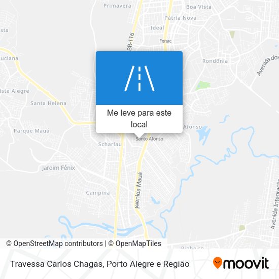 Travessa Carlos Chagas mapa