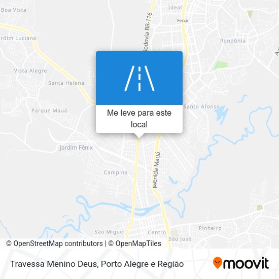Travessa Menino Deus mapa