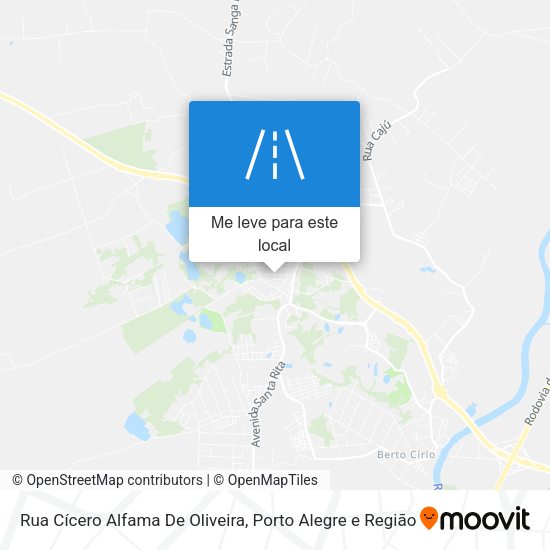 Rua Cícero Alfama De Oliveira mapa