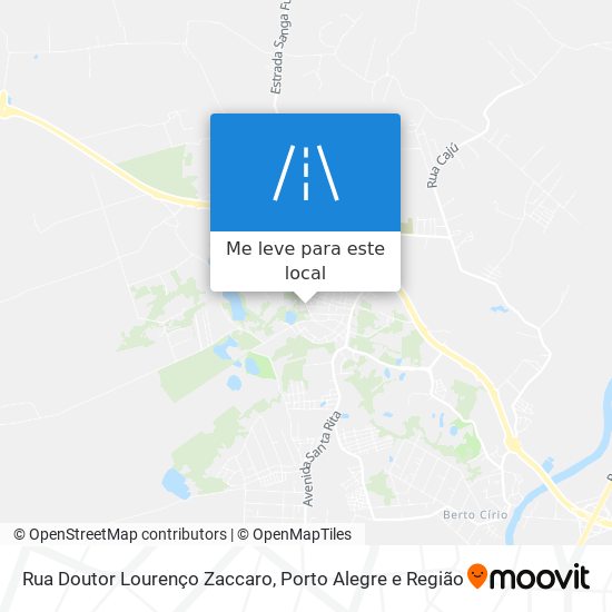 Rua Doutor Lourenço Zaccaro mapa