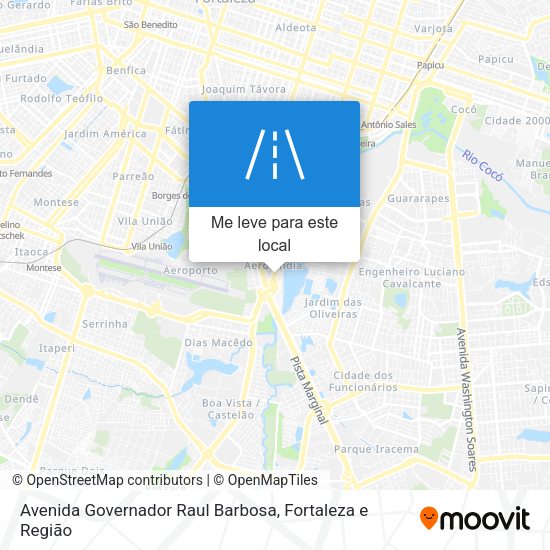 Avenida Governador Raul Barbosa mapa