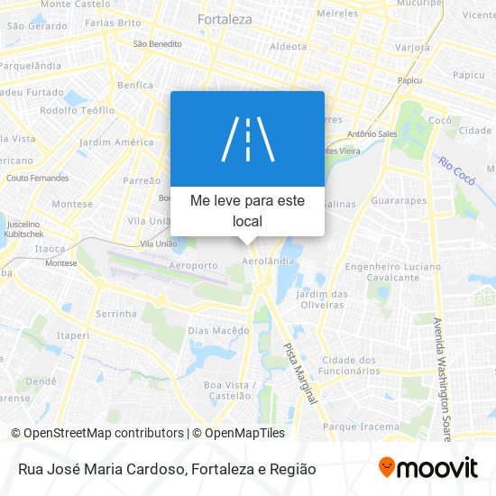 Rua José Maria Cardoso mapa