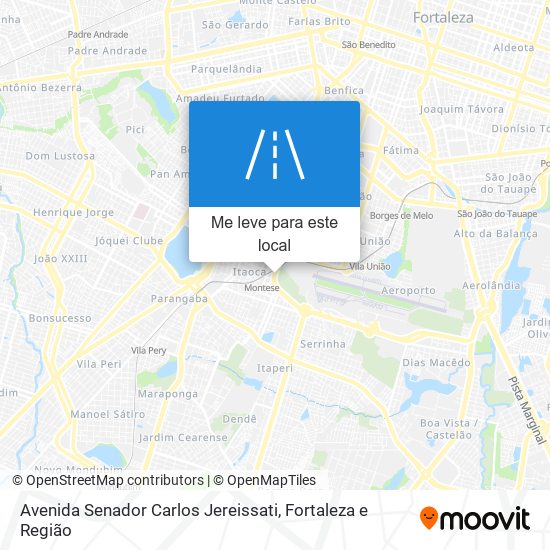 Avenida Senador Carlos Jereissati mapa