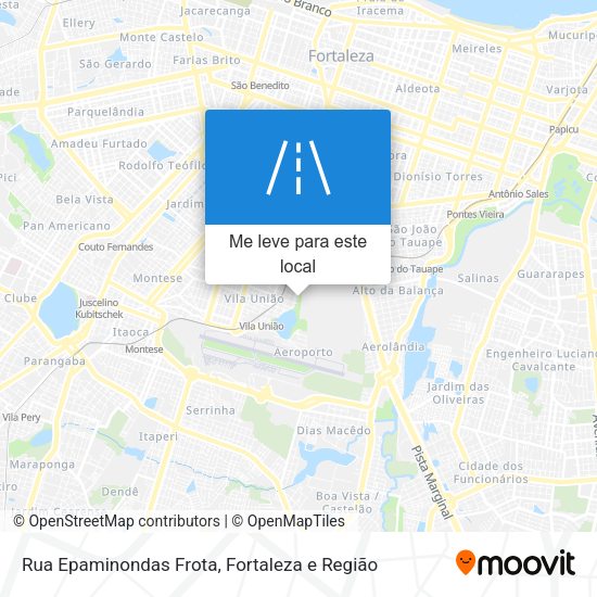 Rua Epaminondas Frota mapa