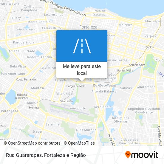 Rua Guararapes mapa