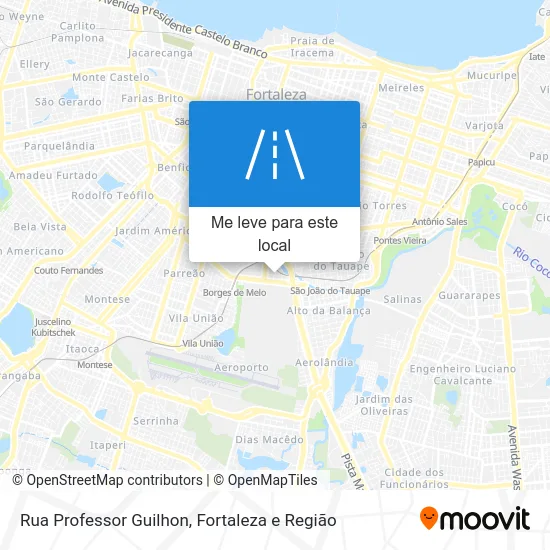 Rua Professor Guilhon mapa