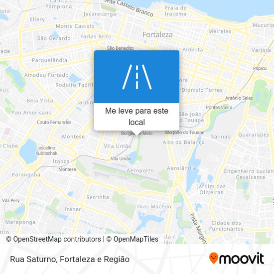 Rua Saturno mapa