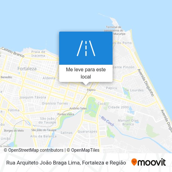 Rua Arquiteto João Braga Lima mapa