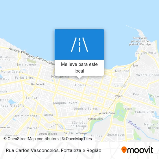 Rua Carlos Vasconcelos mapa
