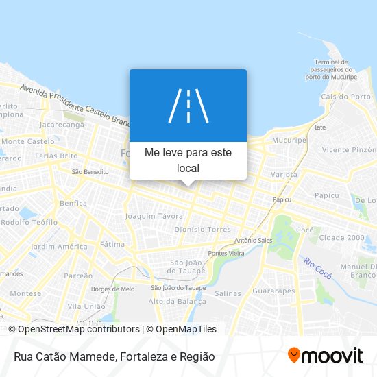 Rua Catão Mamede mapa