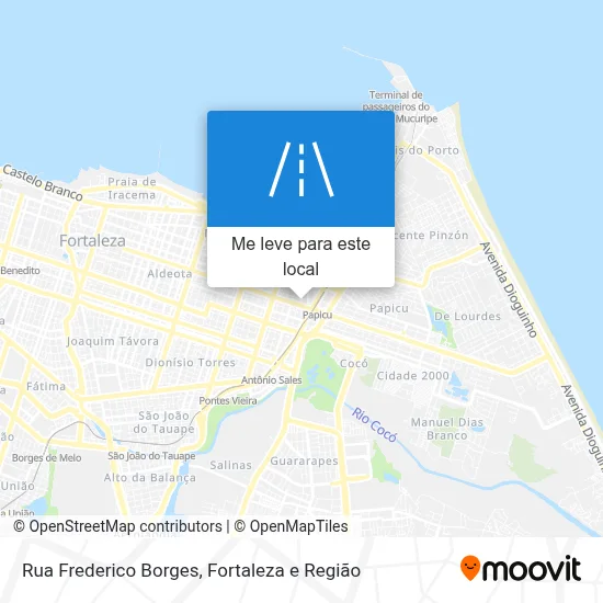 Rua Frederico Borges mapa