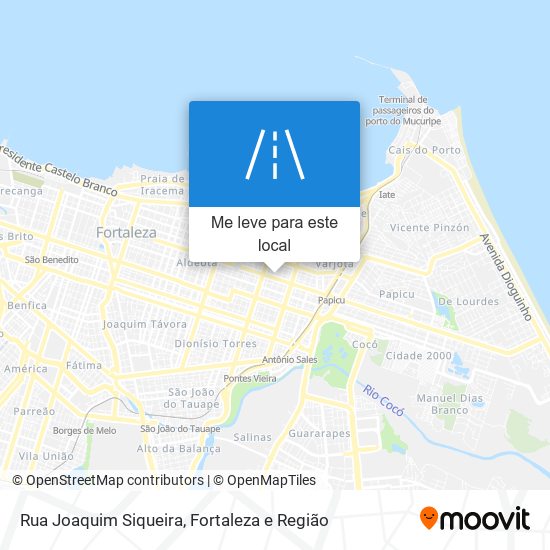 Rua Joaquim Siqueira mapa