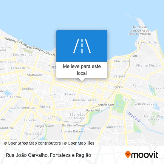 Rua João Carvalho mapa