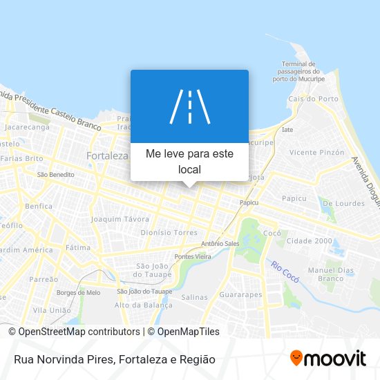 Rua Norvinda Pires mapa