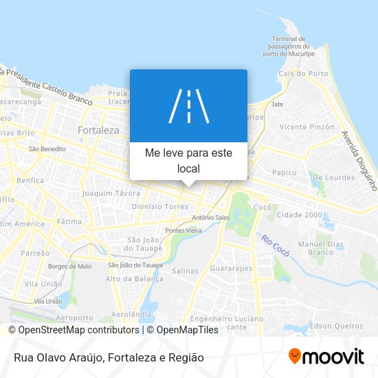 Rua Olavo Araújo mapa