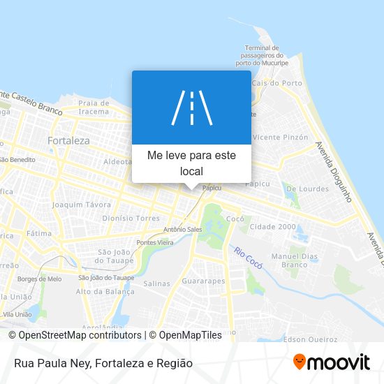 Rua Paula Ney mapa
