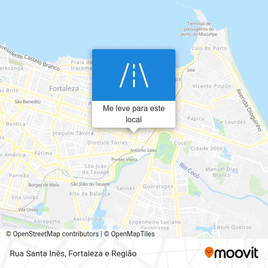 Rua Santa Inês mapa