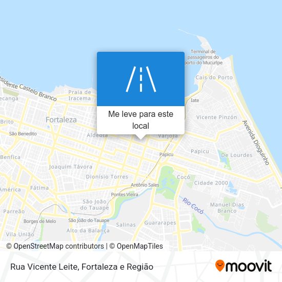 Rua Vicente Leite mapa