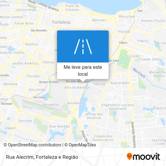 Rua Alecrim mapa