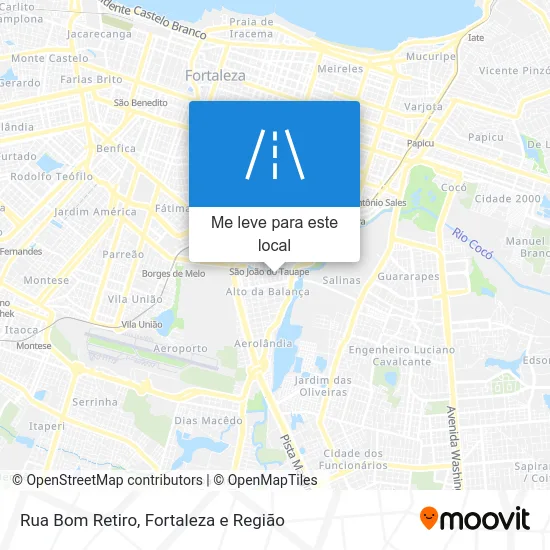 Rua Bom Retiro mapa