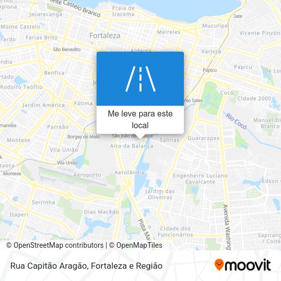 Rua Capitão Aragão mapa