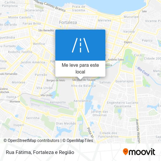 Rua Fátima mapa