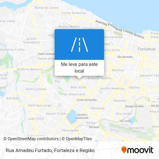 Rua Amadeu Furtado mapa