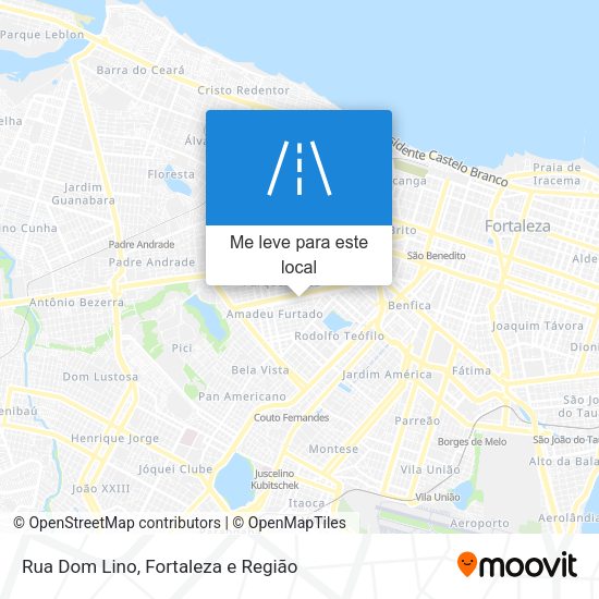 Rua Dom Lino mapa