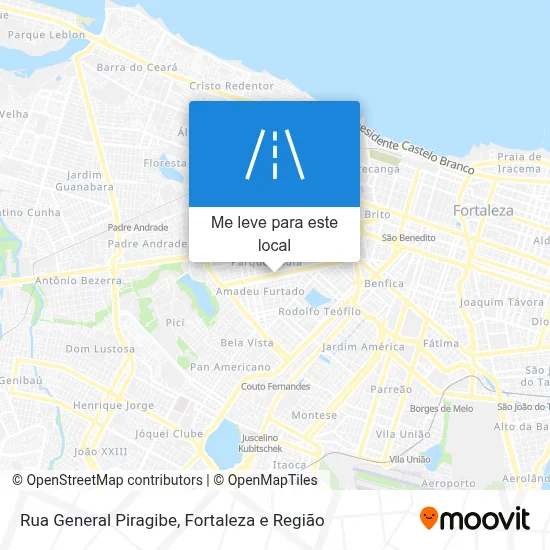 Rua General Piragibe mapa