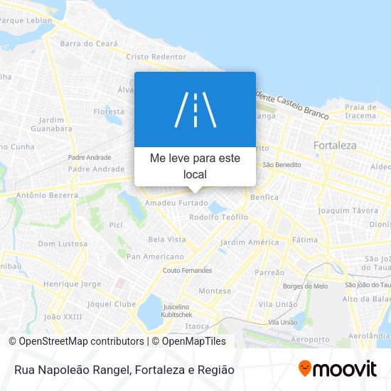 Rua Napoleão Rangel mapa