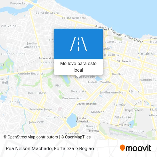 Rua Nelson Machado mapa
