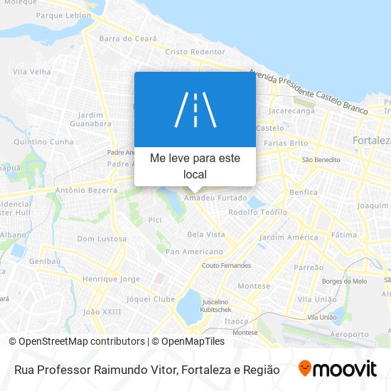 Rua Professor Raimundo Vitor mapa