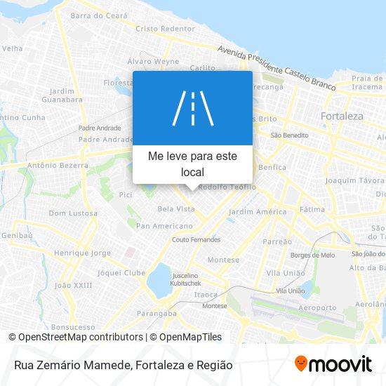 Rua Zemário Mamede mapa