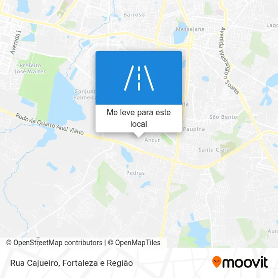 Rua Cajueiro mapa