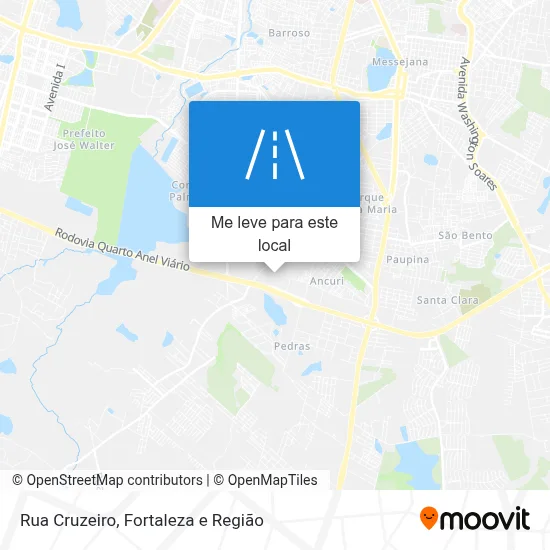 Rua Cruzeiro mapa