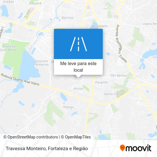 Travessa Monteiro mapa