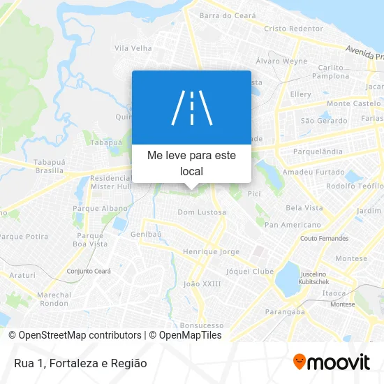 Rua 1 mapa