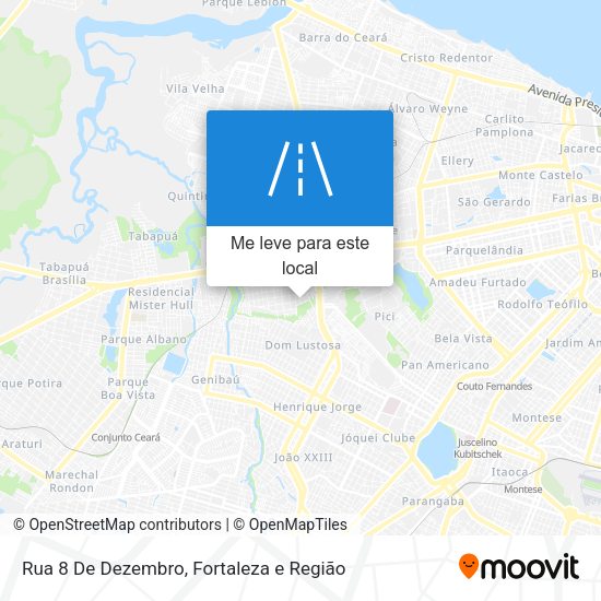 Rua 8 De Dezembro mapa
