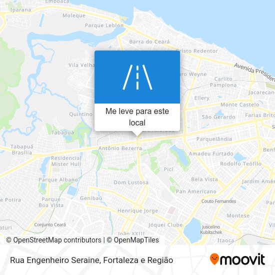 Rua Engenheiro Seraine mapa