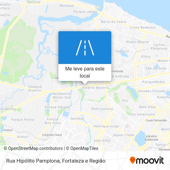 Rua Hipólito Pamplona mapa