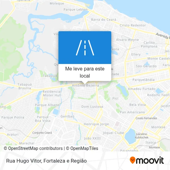 Rua Hugo Vitor mapa