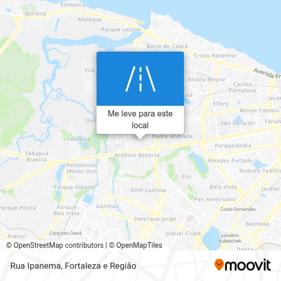 Rua Ipanema mapa