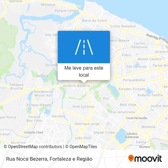 Rua Noca Bezerra mapa