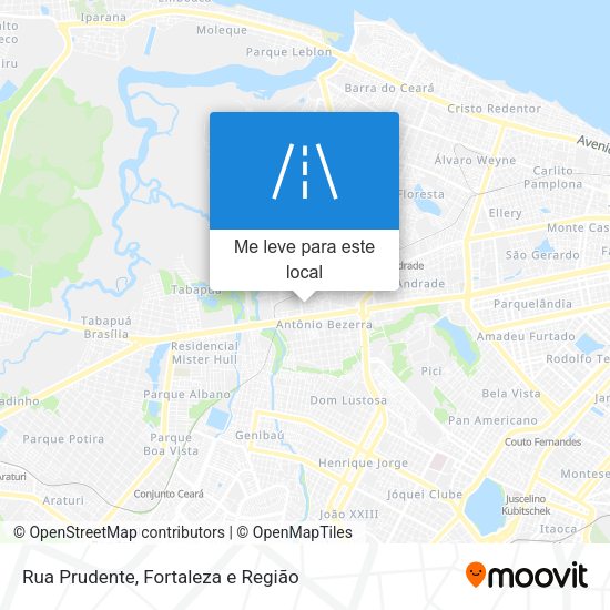 Rua Prudente mapa