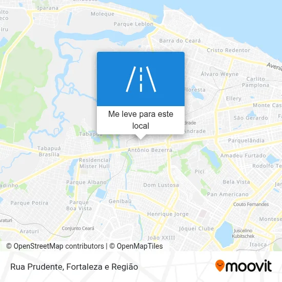Rua Prudente mapa