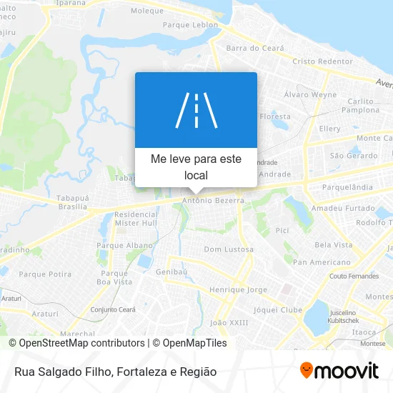 Rua Salgado Filho mapa