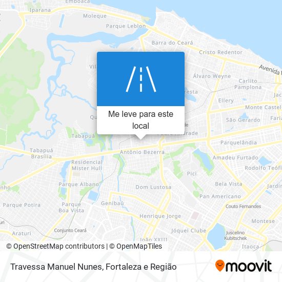 Travessa Manuel Nunes mapa