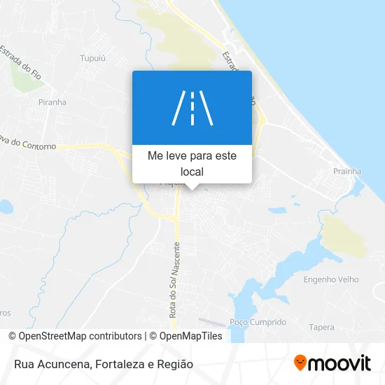 Rua Acuncena mapa